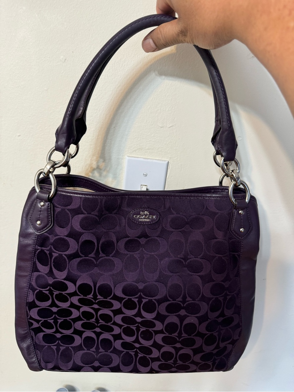 Coach Purple Collete Vintage Bag